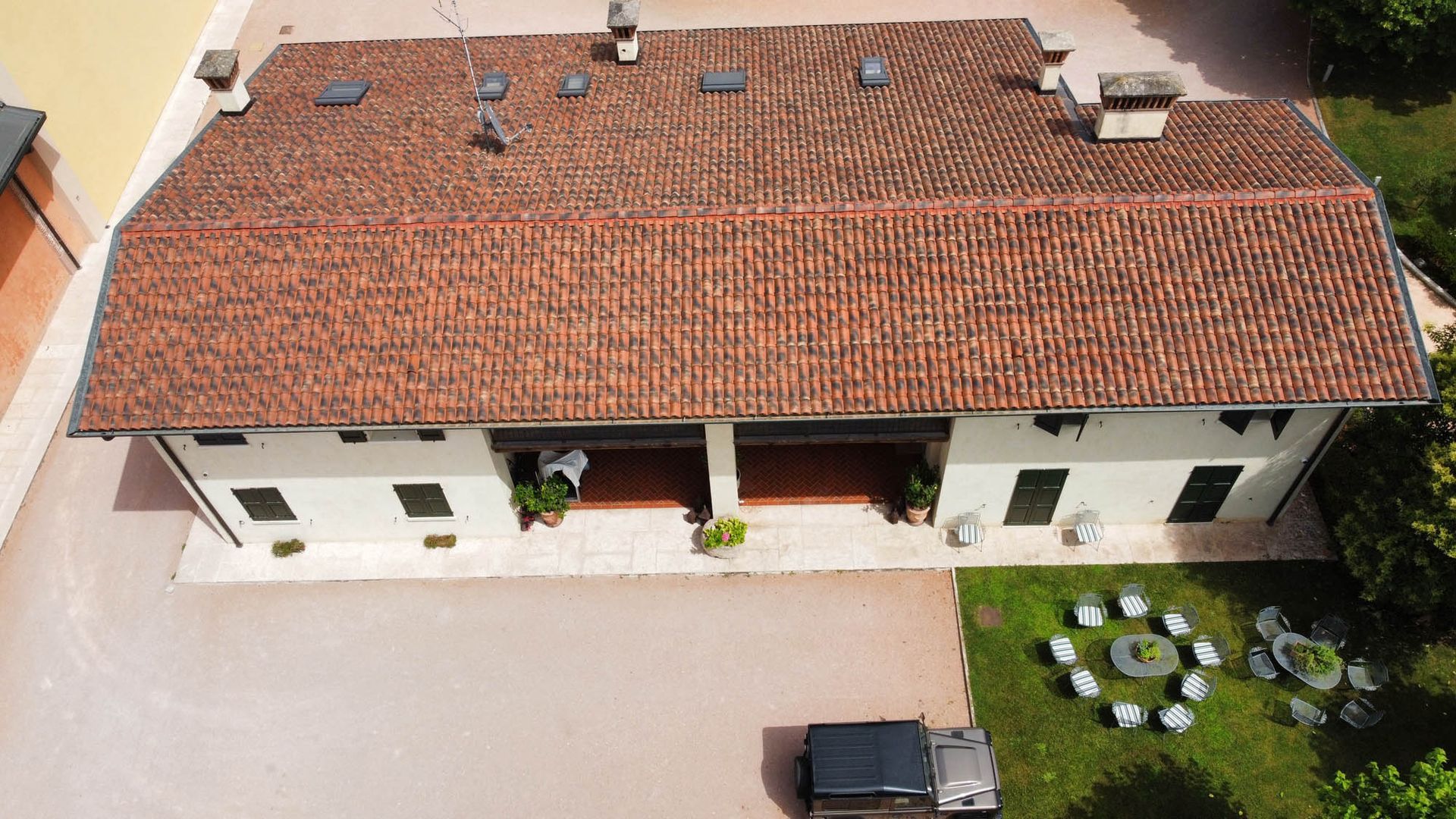 casa con tetto nuovo