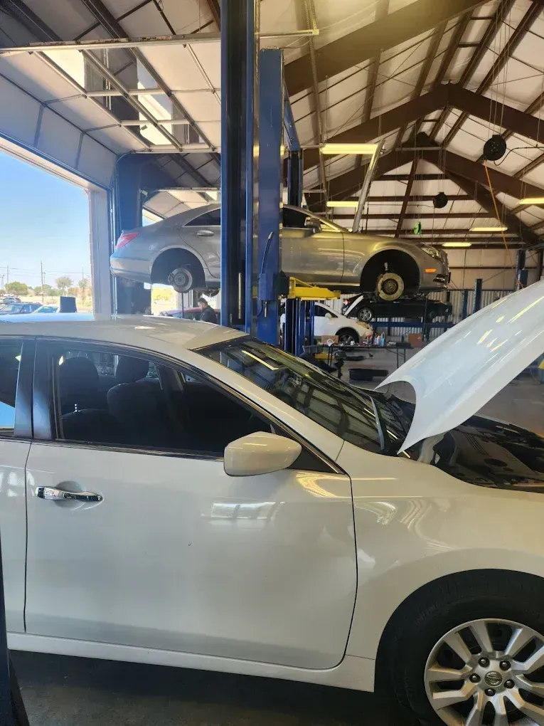 Car Propped Up | Mayo Autoworks