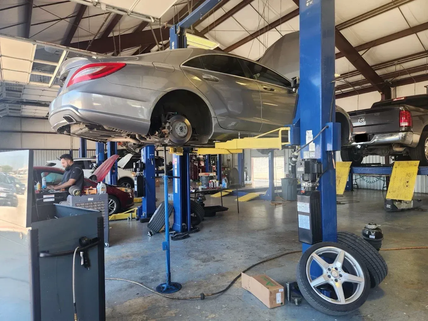Sedan Under Repairs | Mayo Autoworks