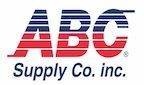 The logo for abc supply co. inc. is red , white and blue.