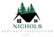 The logo for Nichols Roofing & Construction shows a house with trees on the roof.