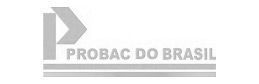 Um logotipo preto e branco para probac do brasil