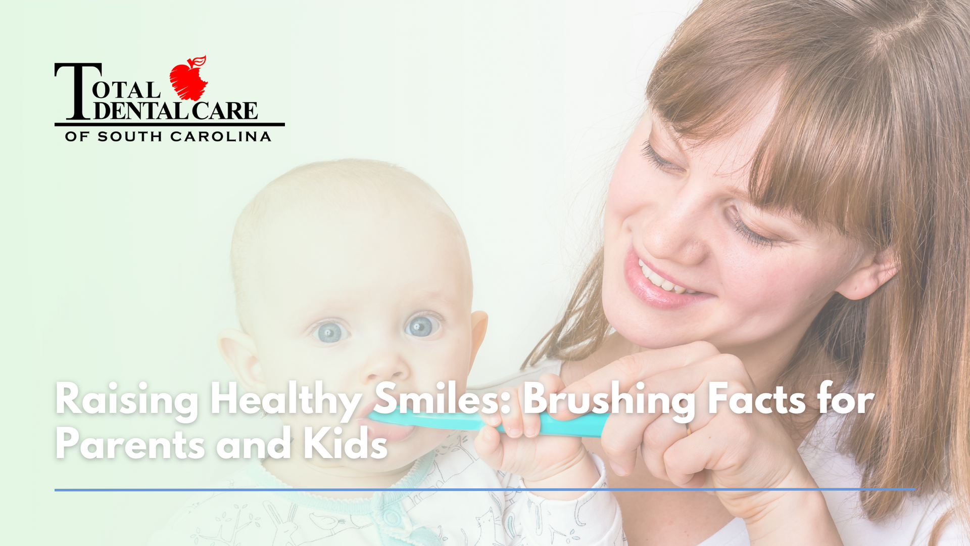 A woman is brushing her baby 's teeth with a toothbrush.