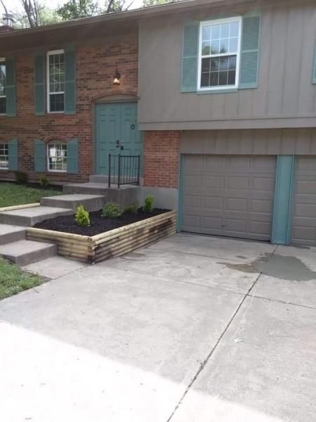 newly built flowerbed