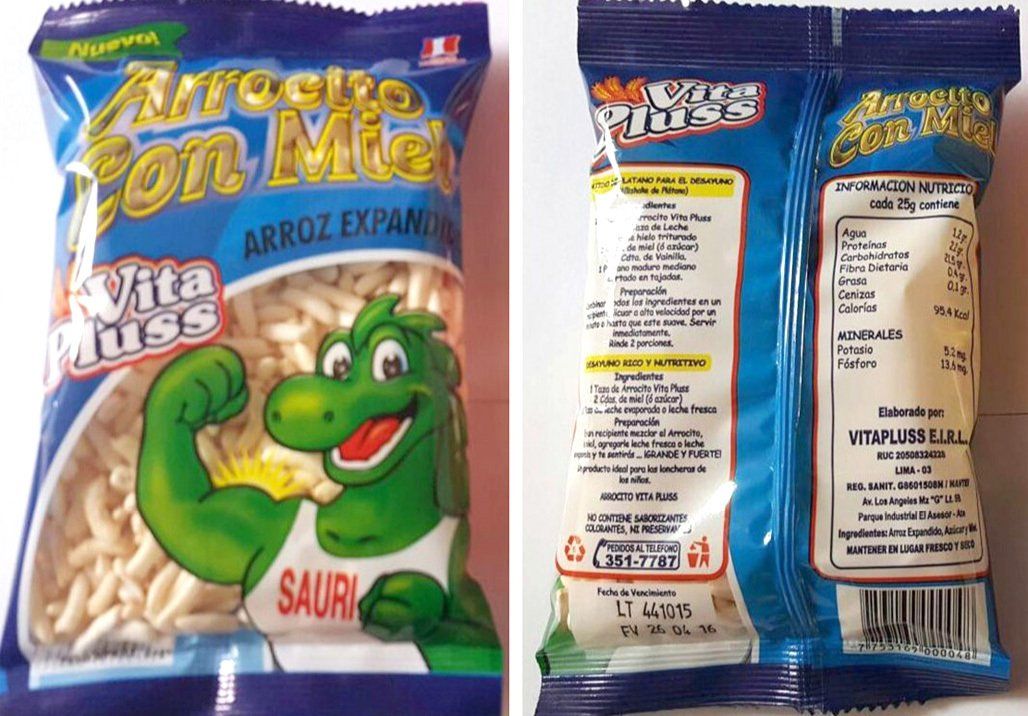 Arroz expandido con miel