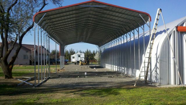18' x60' x12' RV Cover  Bulldog Steel Structures