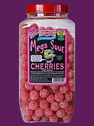 British Sweets - Barnetts Mega Sour Raspberry 3kg