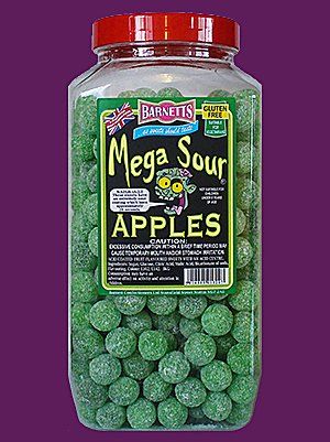 100g Barnetts MEGA SOURS Super Sour Hard Boiled Candy Sweets