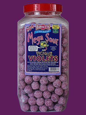 Barnetts Mega Sour Vicious Violets - Happy Candy UK LTD