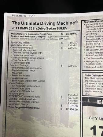 A close up of a bmw driving machine brochure.