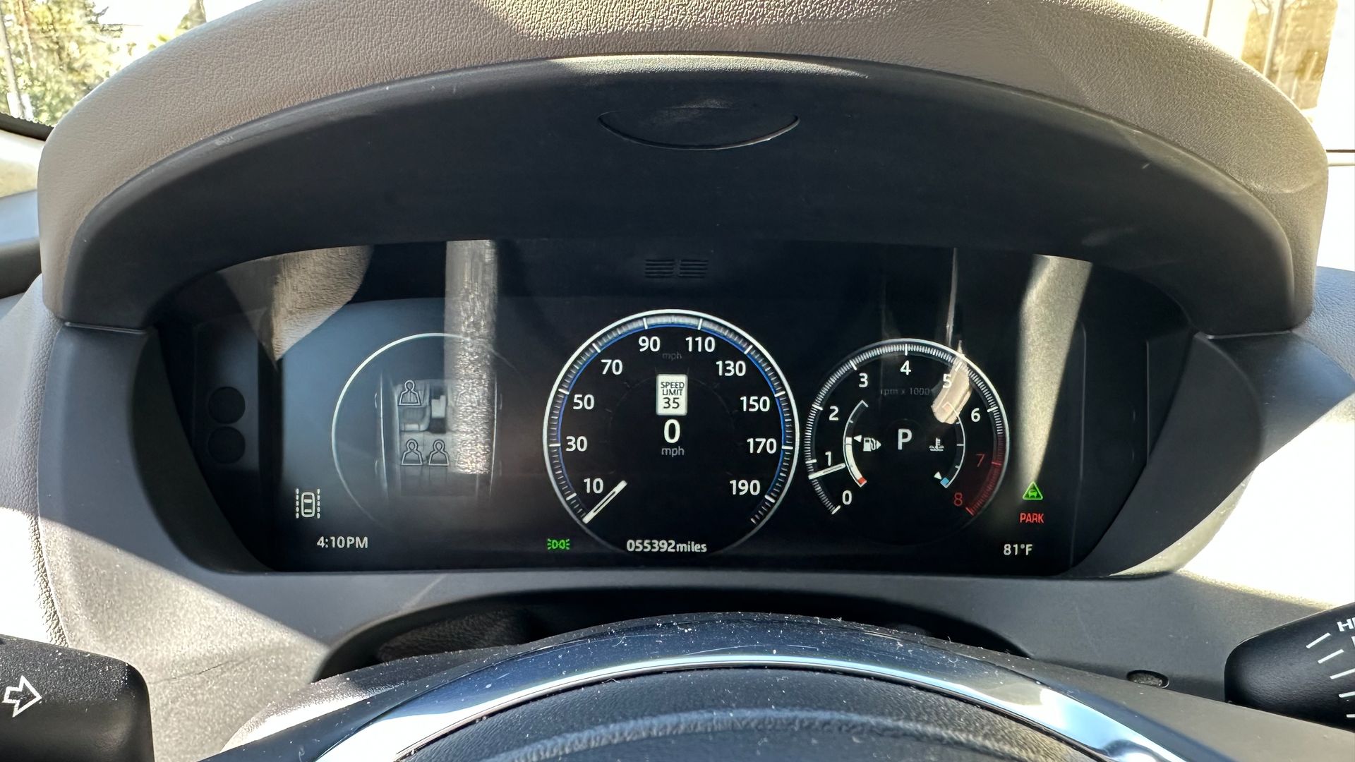 A close up of the dashboard of a car