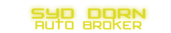A yellow logo for syd dorn auto broker