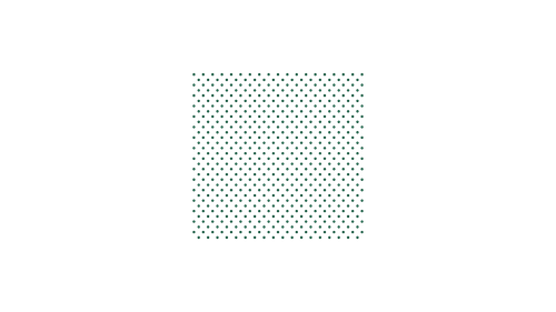 A square grid pattern of small, evenly spaced dark green dots against a white background.