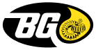 Black-and-gold BG logo with a circular emblem on a white background | Charlie's Car Care
