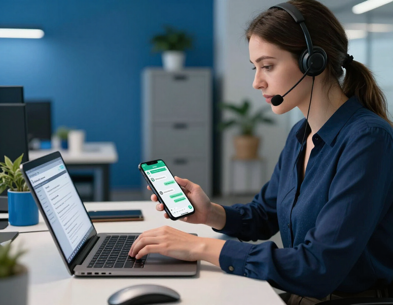 Atención por WhatsApp y correo