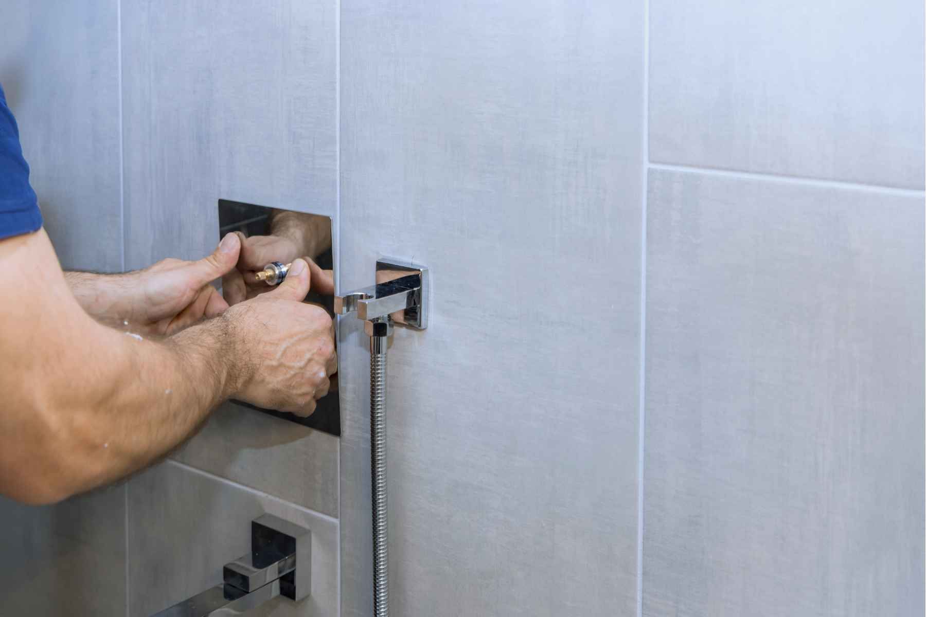 bathroom fixture installation