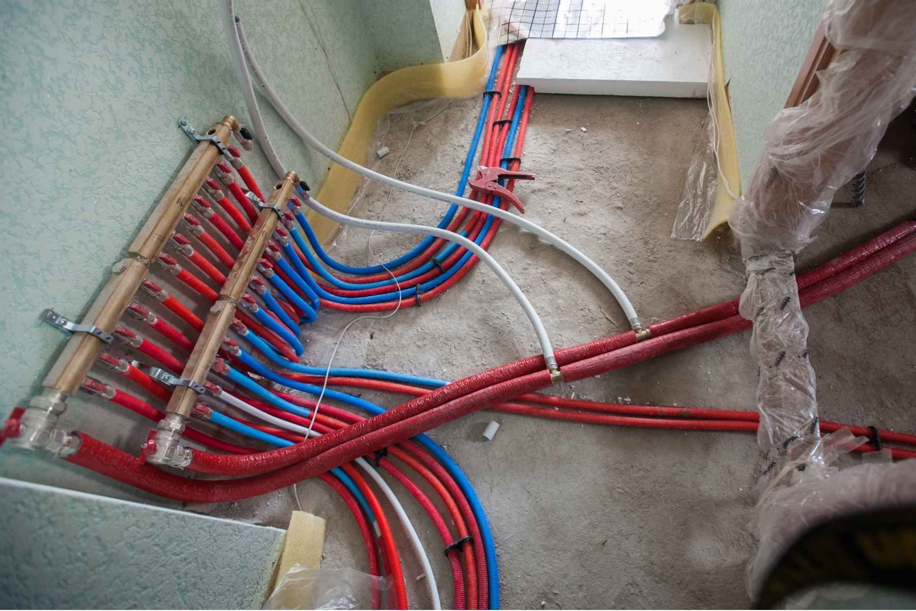 bathroom heated floor