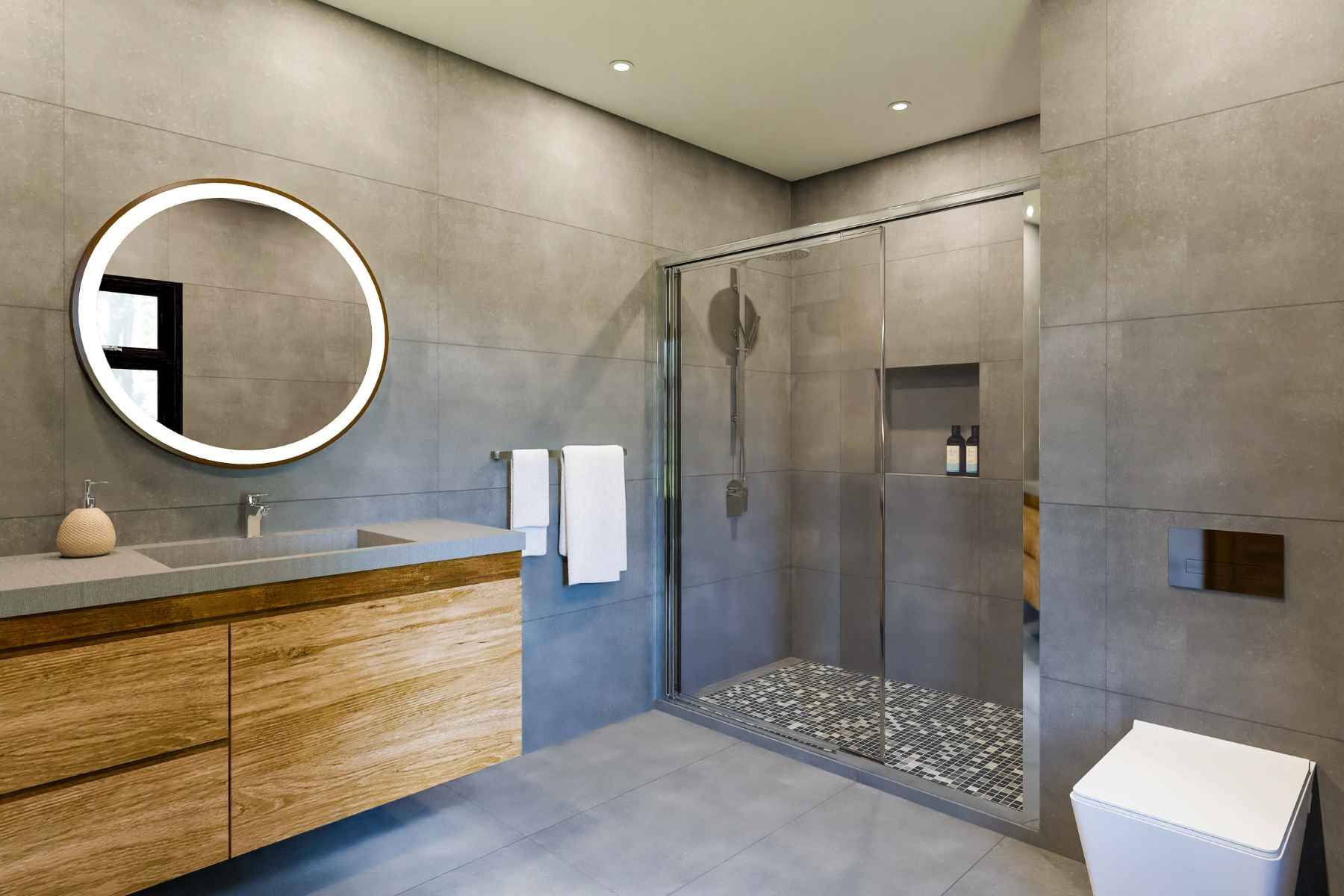modern bathroom langley
