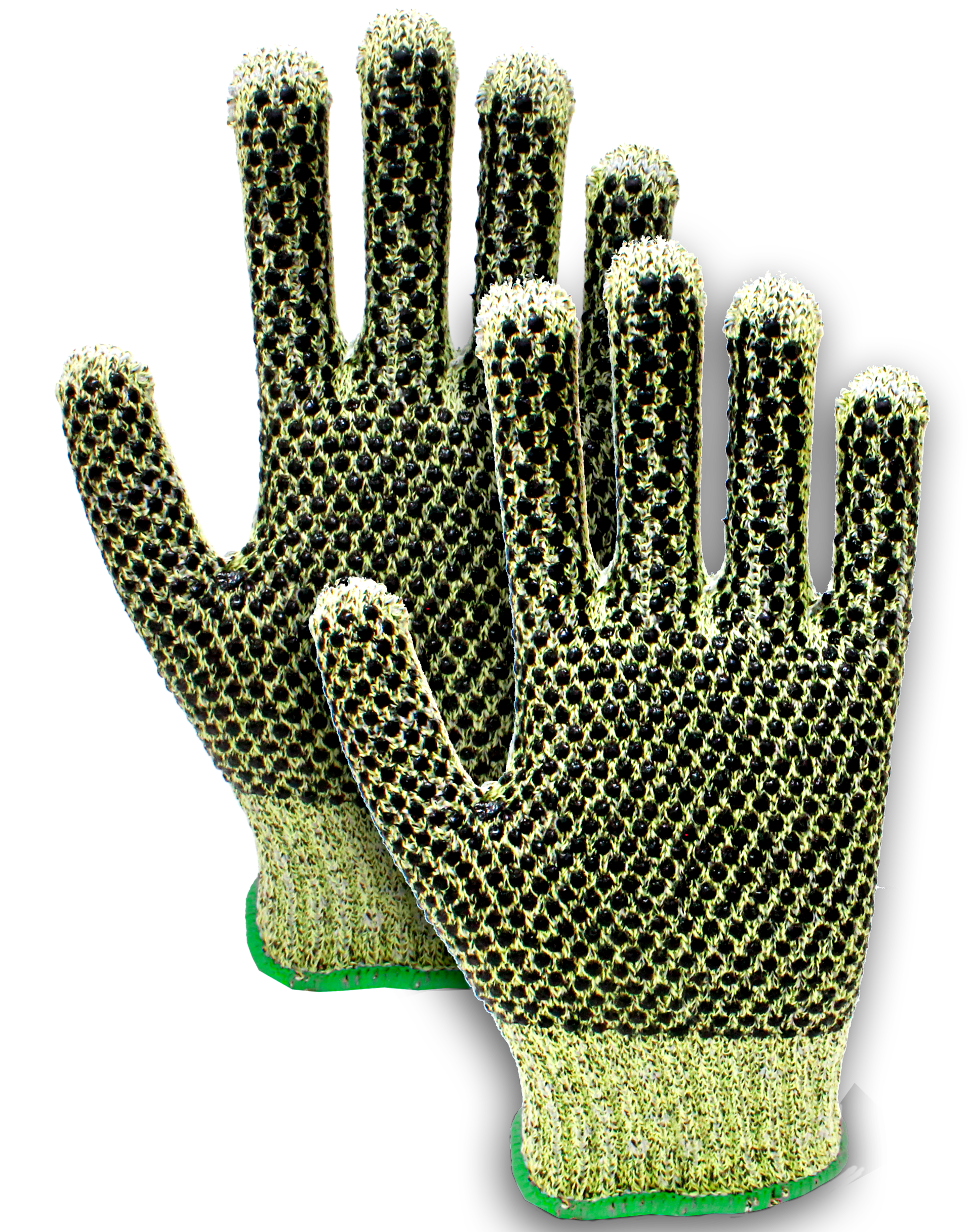 Un par de guantes que parecen cactus sobre un fondo blanco