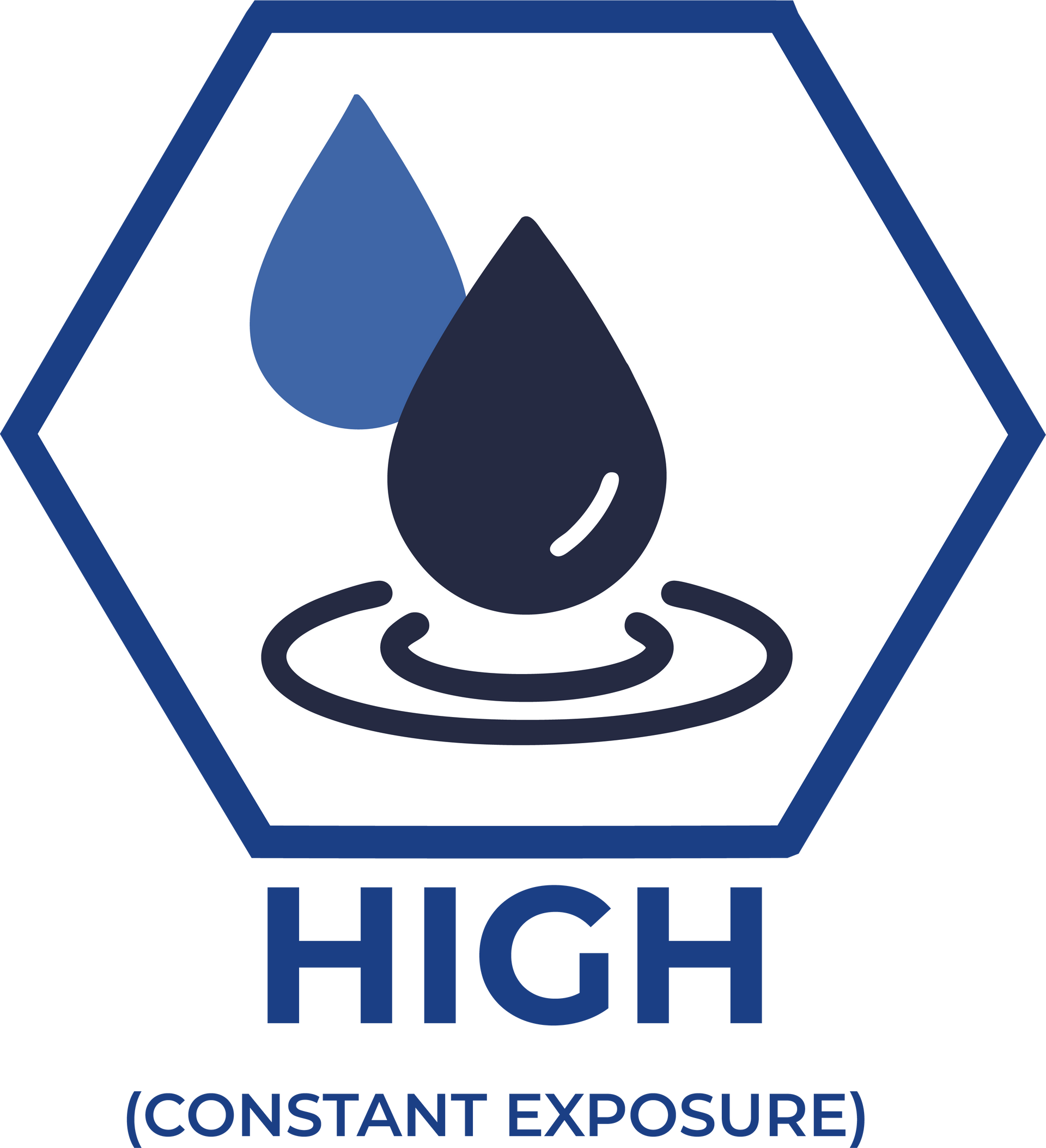 Un icono azul de una lata de aceite con una gota de aceite.