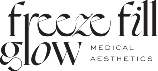 Freeze Fill Glow Medical Aesthetics Business Logo