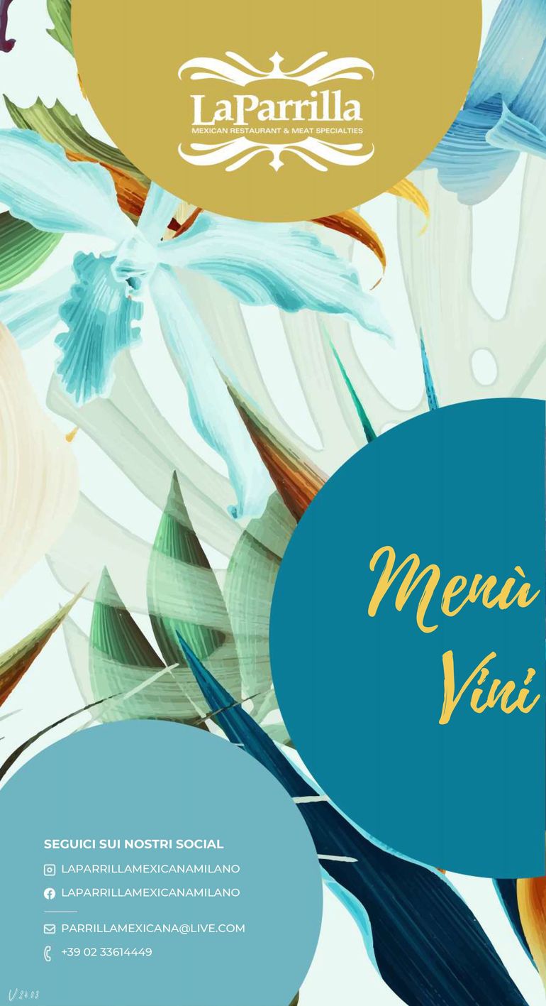 menu vini e bollicine