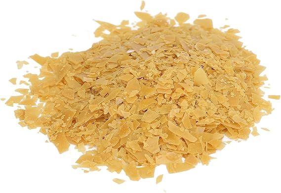 Carnauba Wax Flakes in their raw state before being process into a paste or solvent fluid.