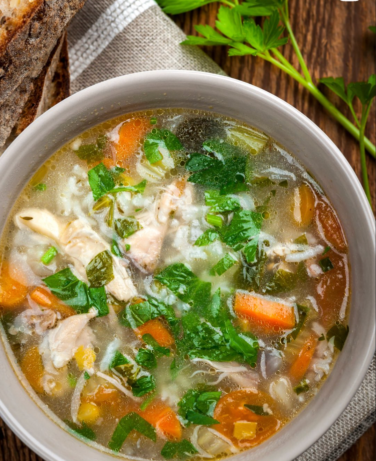Edens Landing Mullumbimby Recipe for a Hearty and Healthy Chicken Soup for Winter.