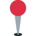 Red pushpin.