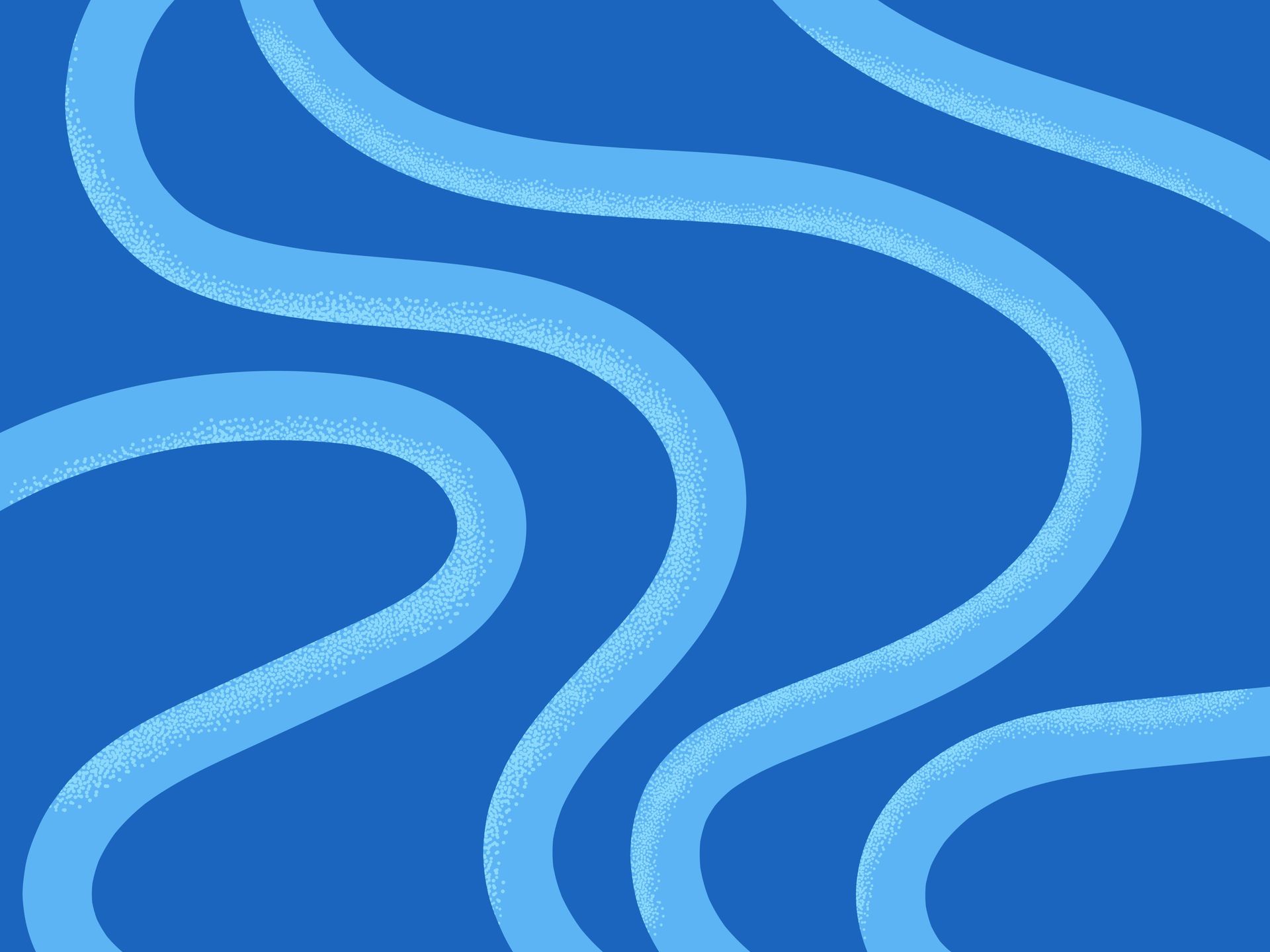 Wavy, light-blue lines on a darker blue background.