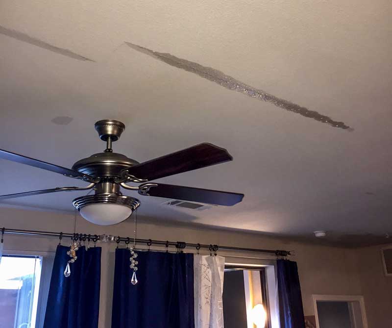 how to fix water damaged ceiling