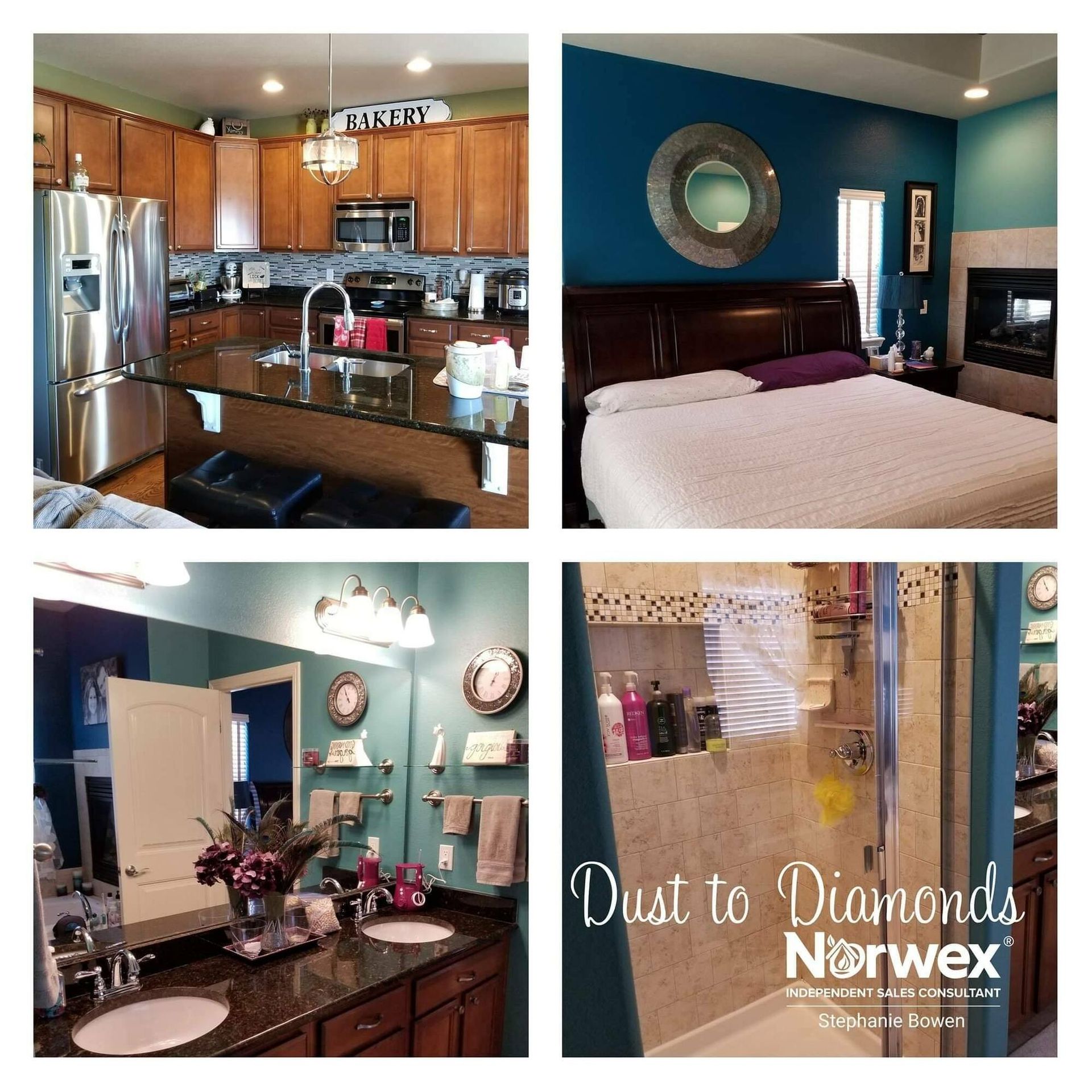 A collage of four pictures with the words dust to diamonds on the bottom