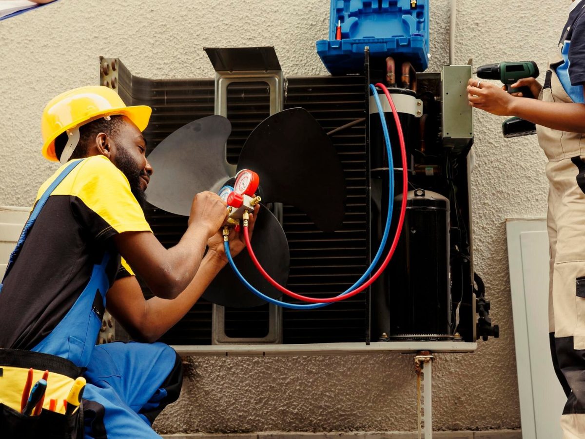 Air conditioning unit maintenance