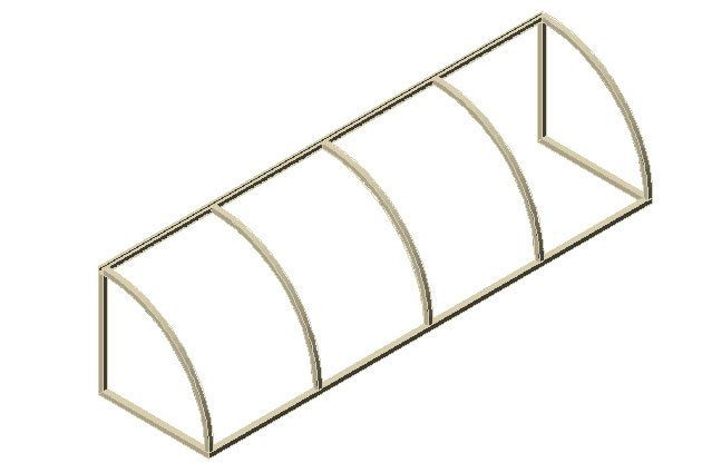 example of a convex awning frame from Arizona Awnings