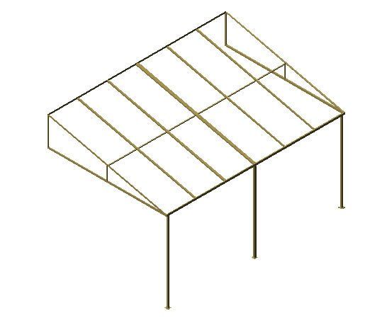 example of a patio cover awning frame from Arizona Awnings