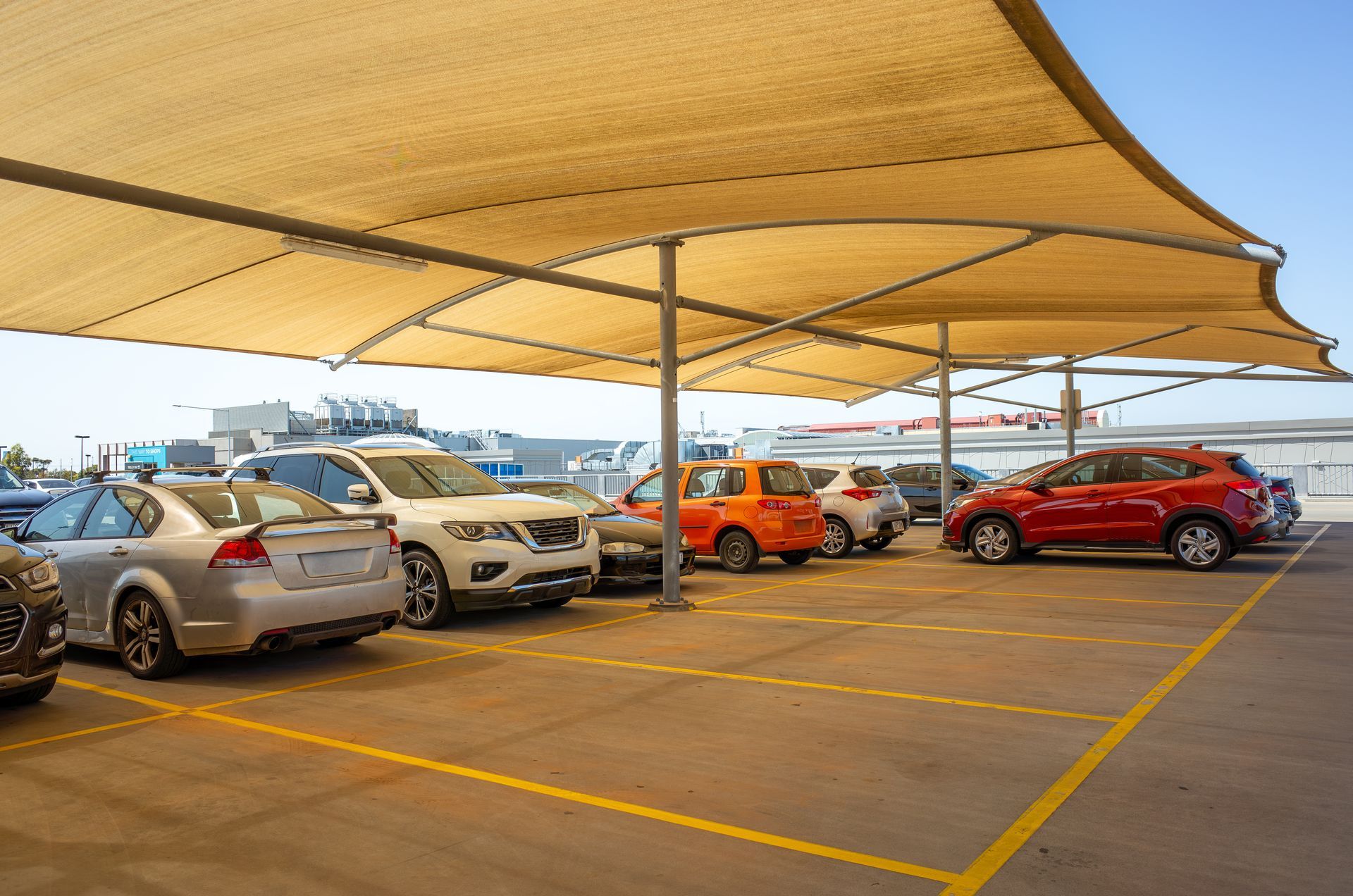 shade for parking structures