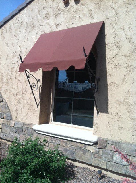 spear point style awning over home window in Phoenix, AZ