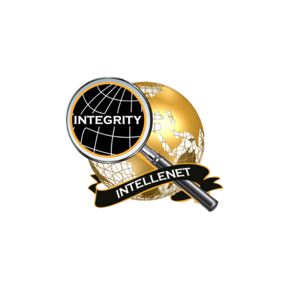 A gold globe is magnified by a lens showing 