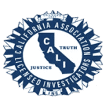 Logo of the California Association of Licensed Investigators.