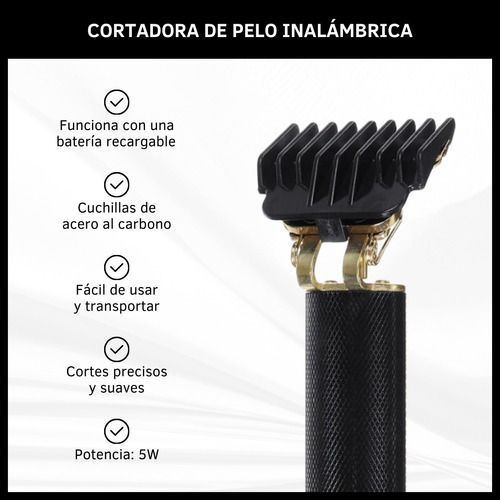 Cortadora De Pelo Y Barba Profesional  Precisión Patillera