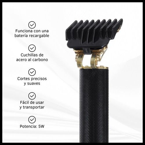 Combo Maquinas De Pelo Cortadora Patillera Accesorios Usb