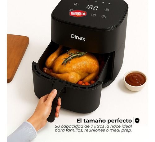 Freidora De Aire Digital 7 Litros 1400w Pantalla Táctil
