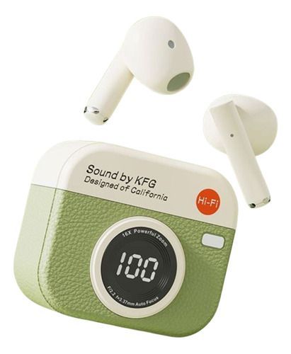 Auriculares Inalámbricos Dinax Q86 Sound Bluetooth Camara - Verdes