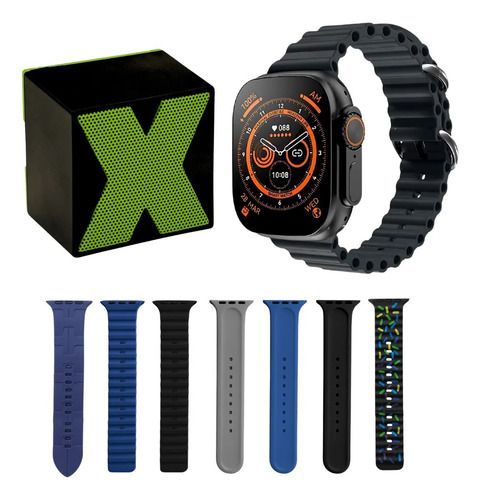 Smartwatch Reloj Inteligente Y Mini Parlante Bluetooth Combo