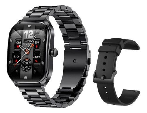 Reloj Smartwatch Táctil Malla De Acero Silicona Sumergible