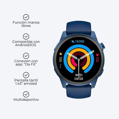 Smartwatch Reloj Inteligente Pantalla 1,43 Táctil