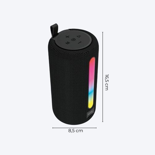 Parlante Inalámbrico Bluetooth Portátil Luz Rgb Radio Fm Usb