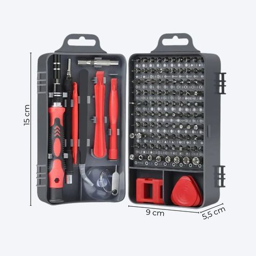 Kit Herramientas De Precisión 115 En 1 Puntas Magnéticas