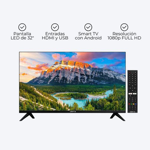 Smart Tv Led 32'' Oryx Pantalla Full Hd Televisor Android