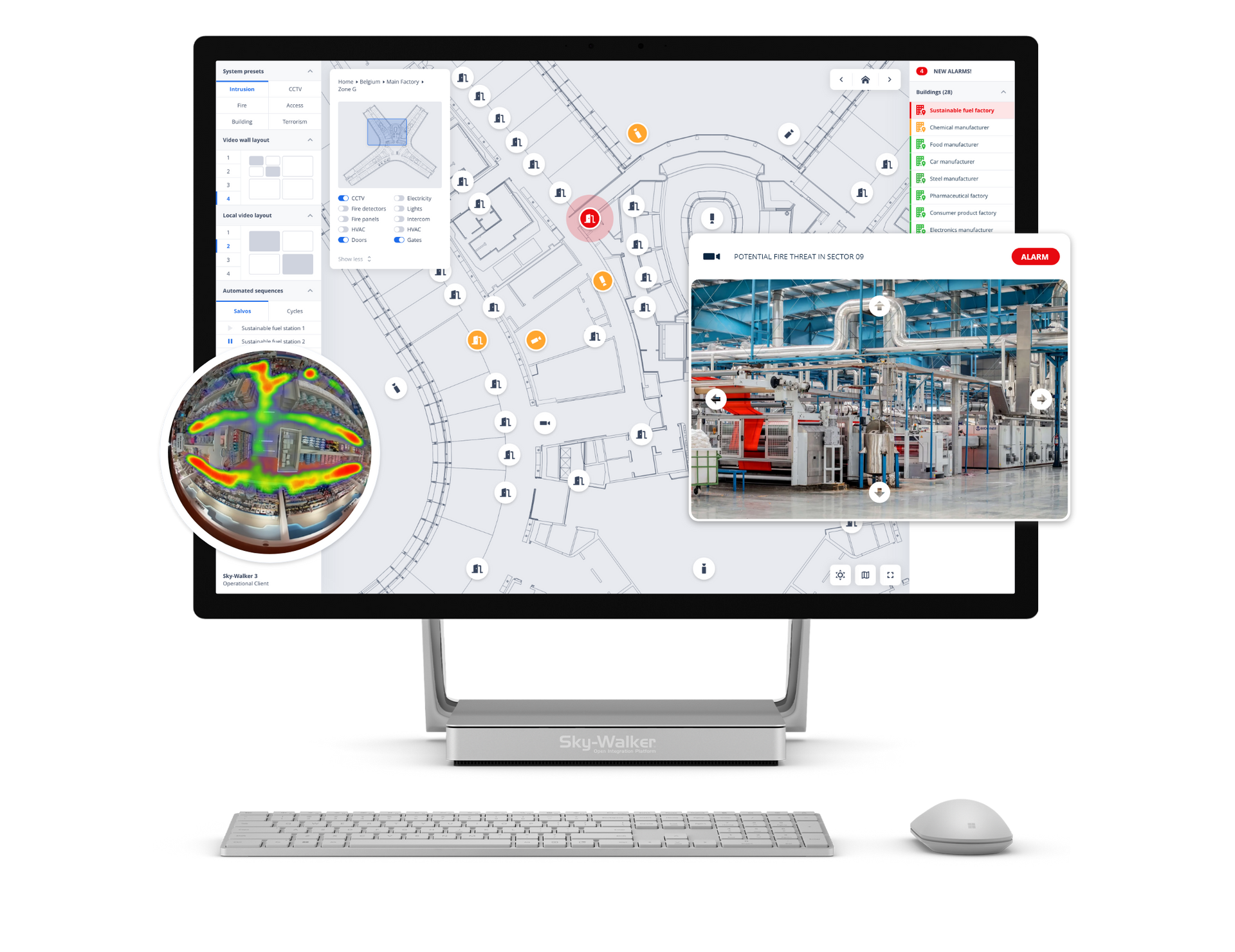 Seamlessly navigate between your factory floors/sites with Sky-Walker PSIM